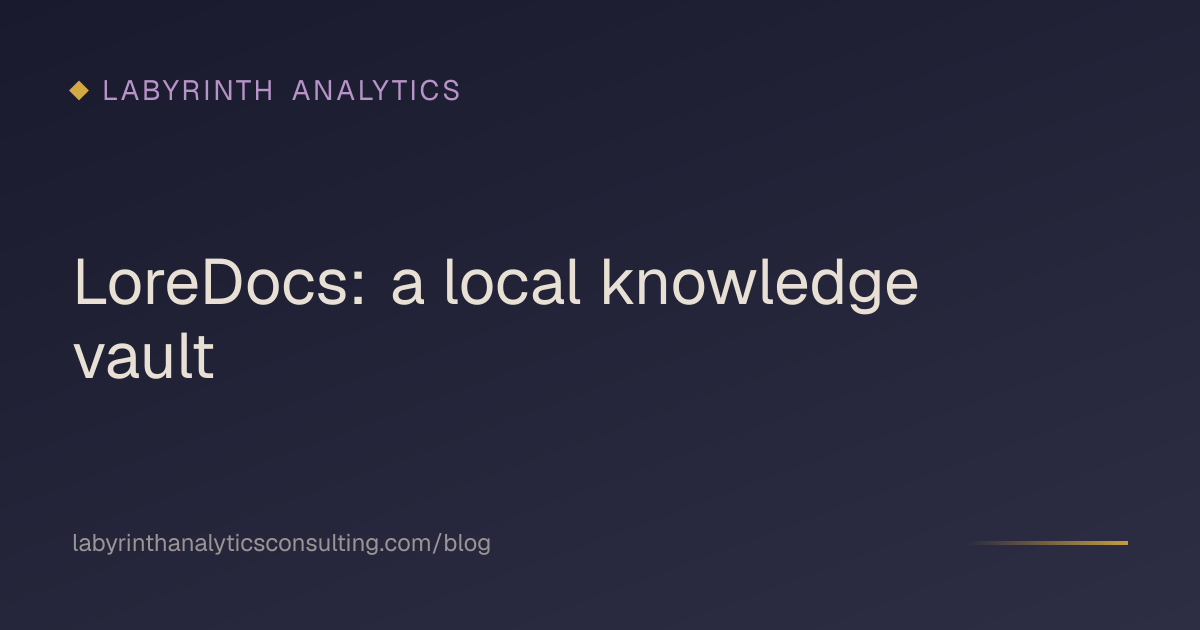 LoreDocs: a local knowledge vault