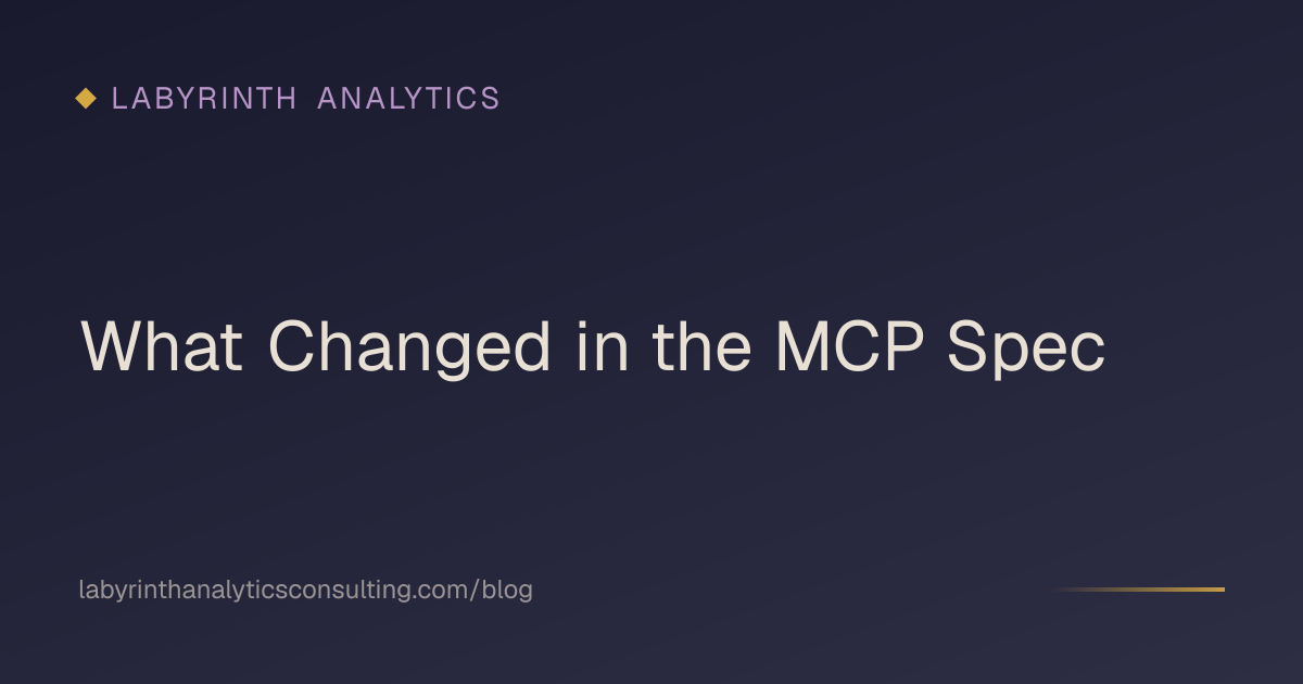 What Changed in the MCP Spec
