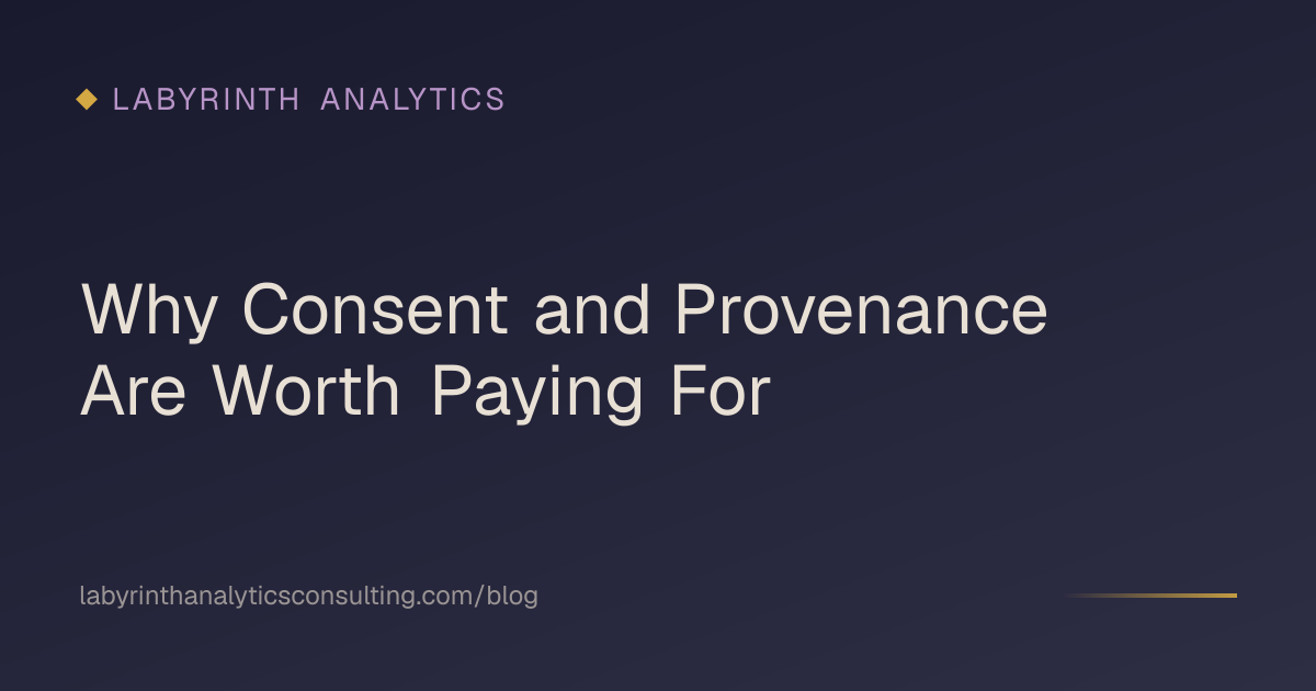 Why Consent and Provenance Are Worth Paying For