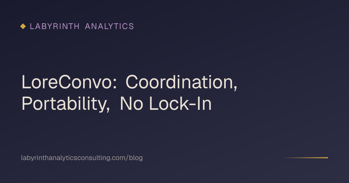 LoreConvo: Coordination, Portability, No Lock-In