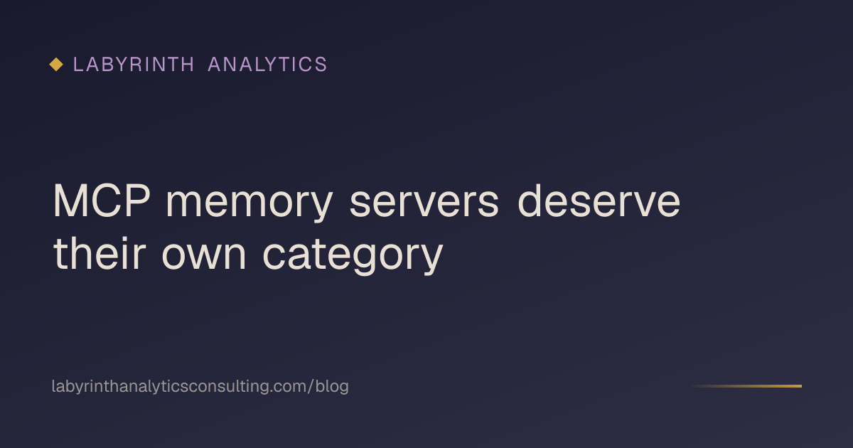 MCP memory servers deserve their own category